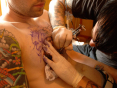 Mike Ski Tattooing Eron Bucciarelli of Hawthorne Heights