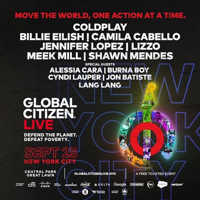 Global Citizen Announces Performers for the September 25 Concert in Central  Park – The Aquarian